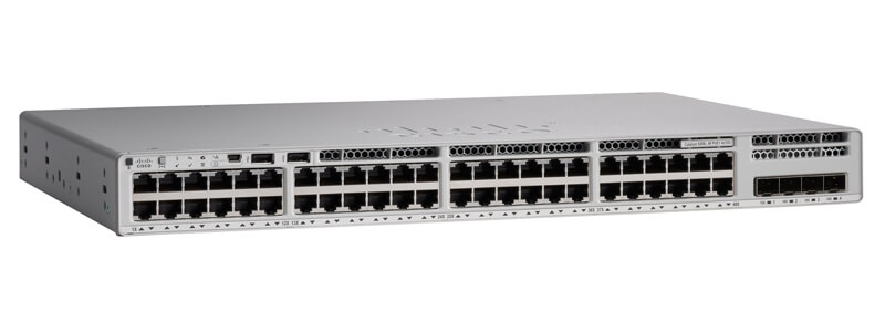 C9200L-48PL-4X-A 48 port partial PoE+, 4 port 10G SFP+ uplink, Network Advantage
