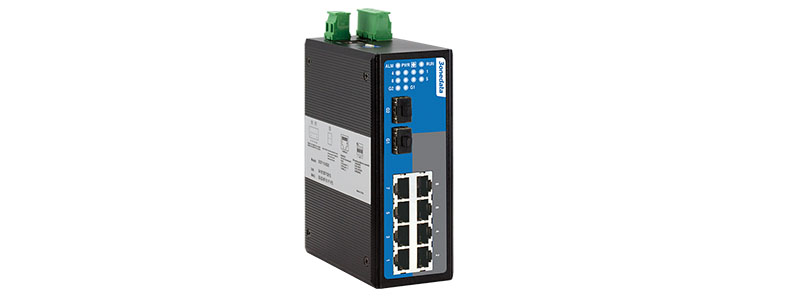 IES7110-2GS | Switch Công Nghiệp 3onedata 10 Port, 8x100M Copper Port + 2x1G SFP, Layer 2, Managed