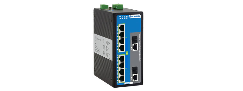 IPS7110-2GC-8POE | Switch POE Công Nghiệp 3onedata 10 Port, 8x100M POE + 2x1G Combo (SFP/RJ45), Layer 2, Managed
