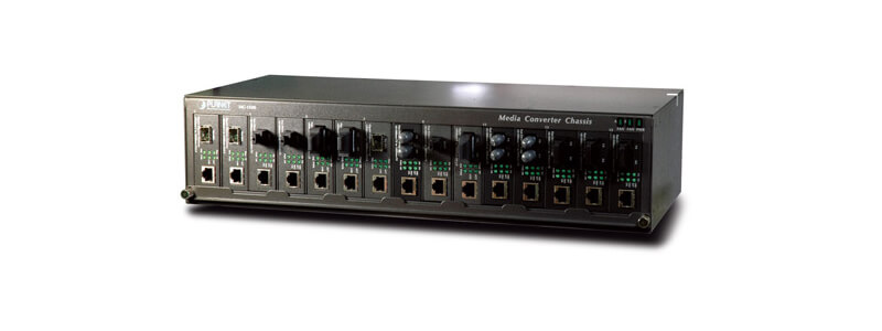MC-1500 19-inch Media Converter Chassis with 15 Slots