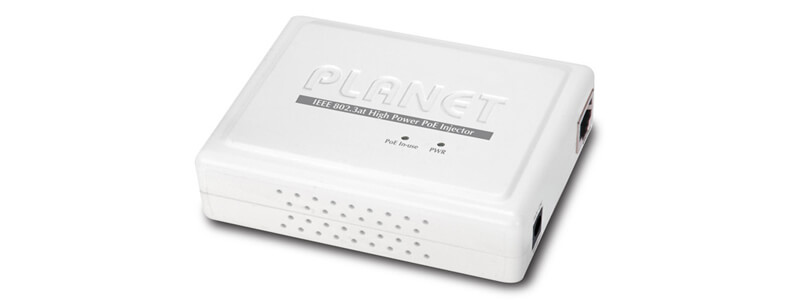 POE-161 IEEE 802.3at Gigabit High Power over Ethernet Injector (10/100/1000Mbps, Mid-Span, 30 Watts)