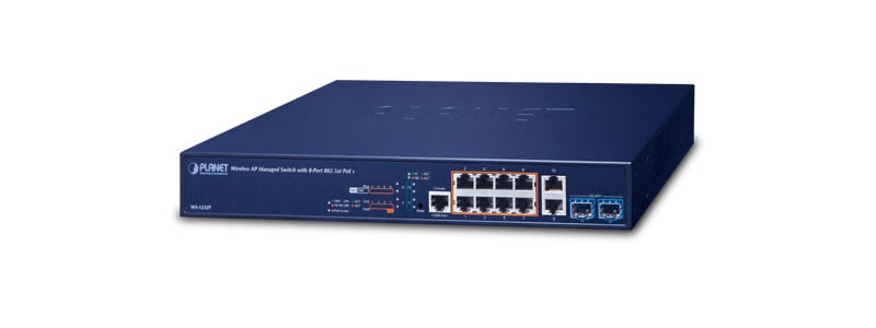 WS-1232P | Wireless AP Managed Switch Planet 8 Port 802.3at PoE, 2 Port 10G SFP+