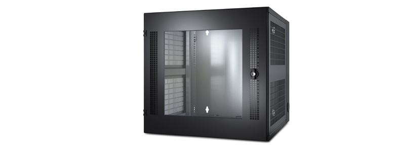 AR100HD APC NetShelter 13U Wallmount Rack Cabinet Vented Door Double Hinged Server Depth