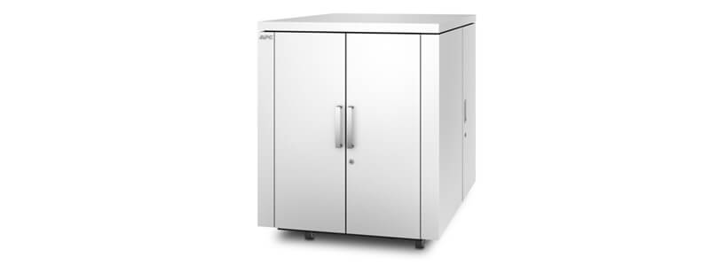 AR4018SPX432 NetShelter CX 18U Secure Soundproof Server Room in a Box Enclosure - Shock Packaging - White
