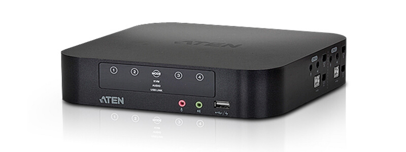 CS1944 4-Port USB Mini DisplayPort/Audio Dual Display KVMP™ Switch (Cables included)