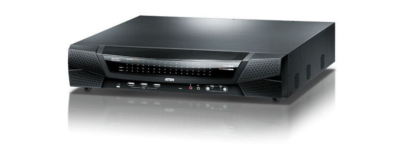 KN8164V 1-Local/8-Remote Access 64-Port Multi-Interface Cat 5 KVM over IP Switch