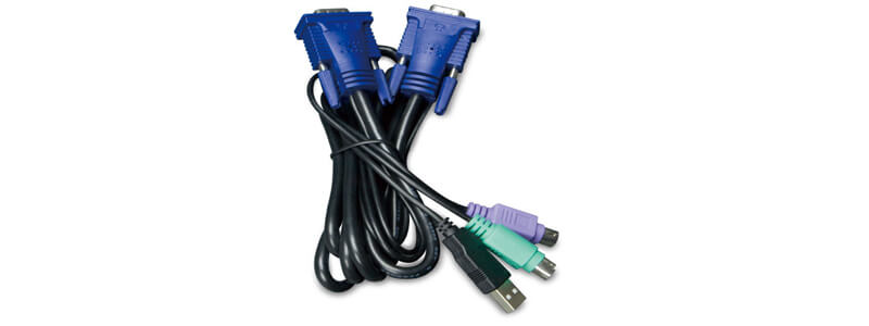 KVM-KC1-5 | USB KVM Cable Planet built-in PS2 to USB Converter, 5m