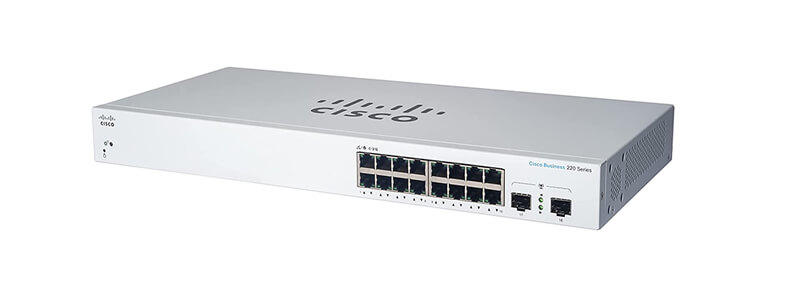 CBS220-16T-2G-EU Switch Cisco CBS220 16 port 10/100/1000, 2 port 1G SFP uplink