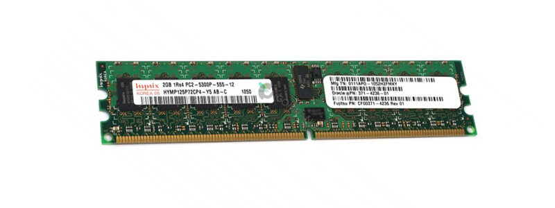 371-4236 | RAM Server SUN® 2GB DDR2-667MHz PC2-5300 ECC Registered CL5 240-Pin DIMM Single Rank