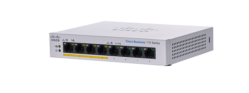 CBS110-8PP-D-EU CBS 110 8 port 10/100/1000 (4 support PoE with 32W power budget)