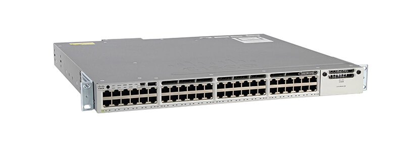 WS-C3850-48P-S Cisco Catalyst 3850 48 port 10/100/1000 PoE+, IP Base