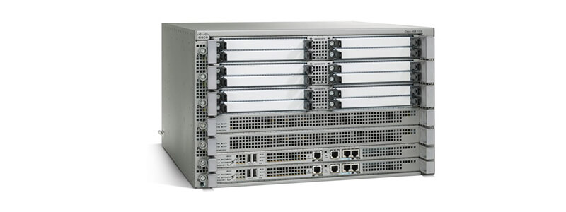 ASR1K6R2-100-SHAK9 Router Cisco ASR 1000 8 SPA Slot, 4 EPA Slot, 2 ESP Slot, 2 RPS Slot, 8GB DRAM, 100G Bandwidth, SHA Bundle