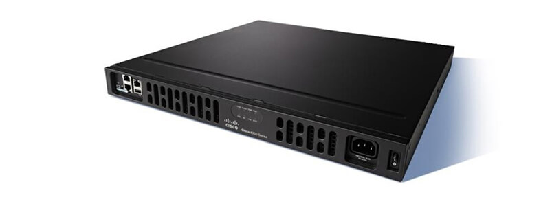 ISR4431-SEC/K9 Router Cisco ISR 4000 4 GE, 3 NIM, 1 ISC, 8GB Flash, 2GB DRAM Data, 4GB DRAM Control, SEC Bundle