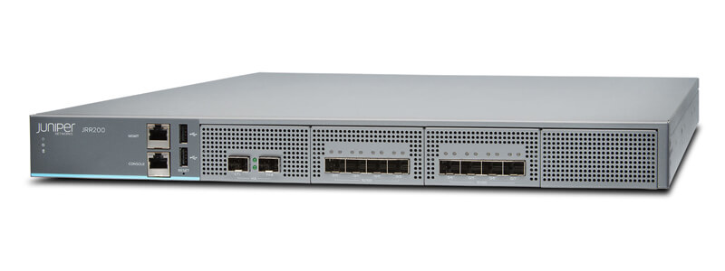 JRR200-DC | Juniper JRR200 Route Reflector Appliance, Base System, 8x10G, 2xDC Power Supply, 4xFan Tray, 64 GB Memory
