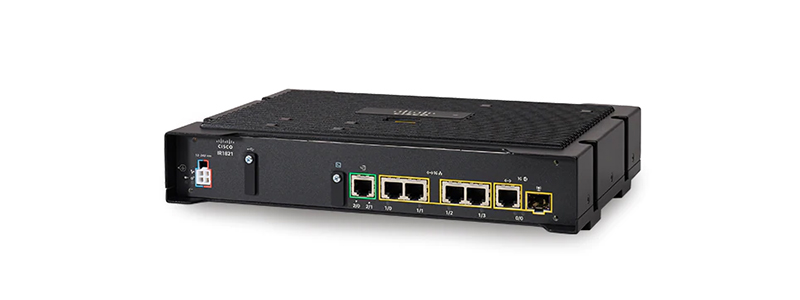 IR1821-K9 Router Cisco IR1800 Rugged 4x GE, 1x 1G Combo WAN, 1x RS-232, 1x CAN Bus, 2x Module Slot