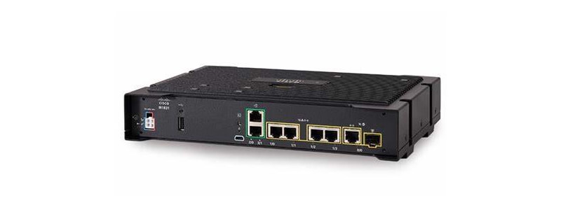 IR1833-K9 Router Cisco IR1800 Rugged 4x GE, 1x 1G Combo WAN, 2x RS-232, 1x CAN Bus, 2x Module Slot