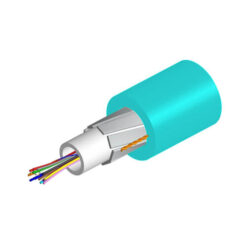 2-599614-2 | Cáp quang lõi 4 sợi, OM4, vỏ màu xanh nước biển, 2000m CommScope