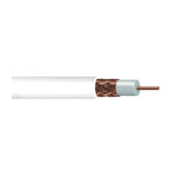 4130103/10 | Cáp video bảo mật đồng trục RG 11, bện 95%, vỏ màu trắng 305m CommScope