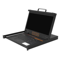 XL1708 | Kinan Single Rail 17” 8 Port USB VGA LCD KVM Console