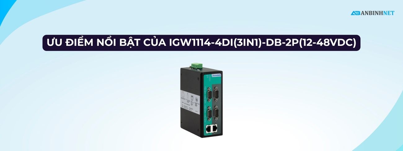 Phân Phối Bộ Chuyển Đổi 3onedata IGW1114-4DI(3IN1)-DB-2P(12-48VDC)