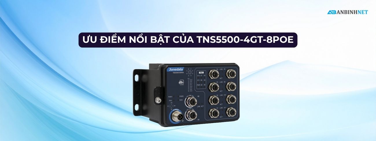 Switch Công Nghiệp 3onedata TNS5500-4GT-8POE