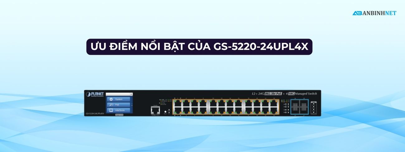Switch PoE Planet GS-5220-24UPL4X