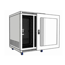 UNR-15UD1000 | Tủ Rack UniRack 15U, D1000, Màu Trắng, Cửa Lưới