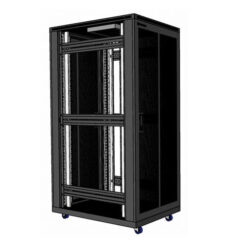 UNR-42UD1000 | Tủ Rack UniRack 42U, D1000, Màu Đen, Cửa Lưới