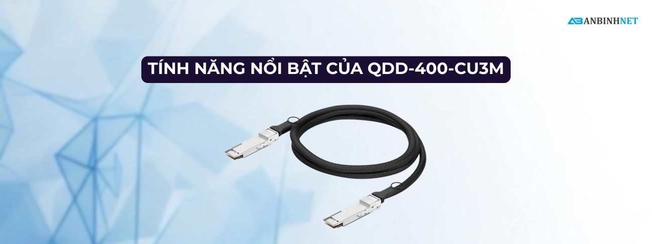 Cáp Cisco QDD-400-CU3M