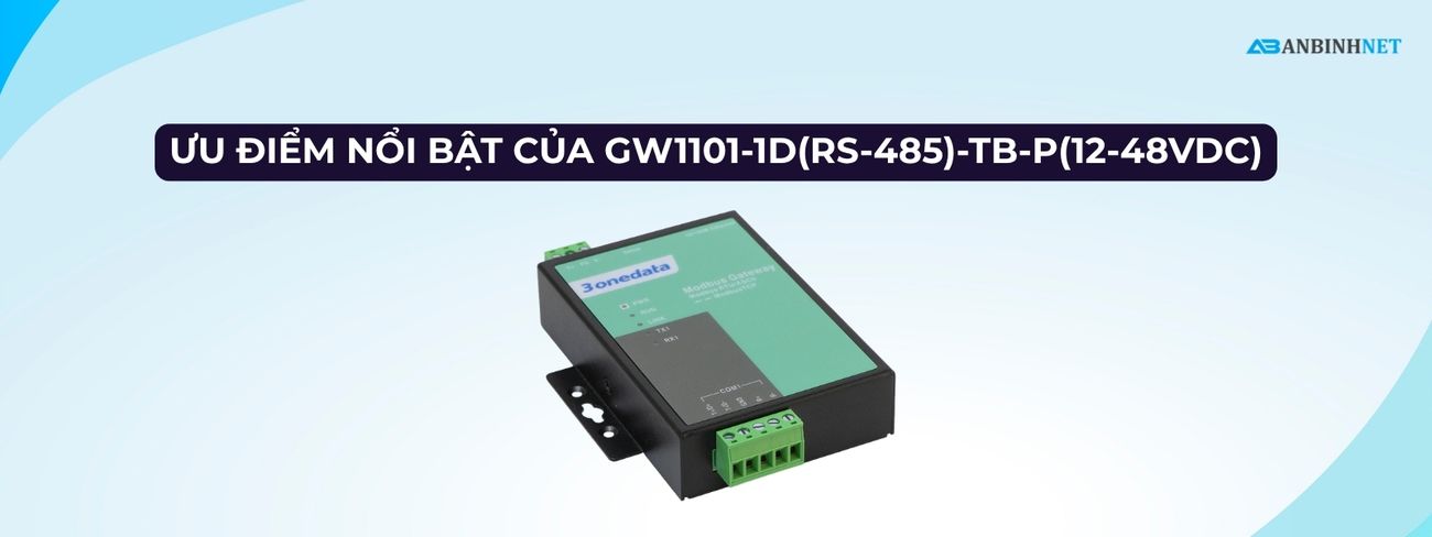 Bộ Chuyển Đổi Modbus 3onedata GW1101-1D(RS-485)-TB-P(12-48VDC)